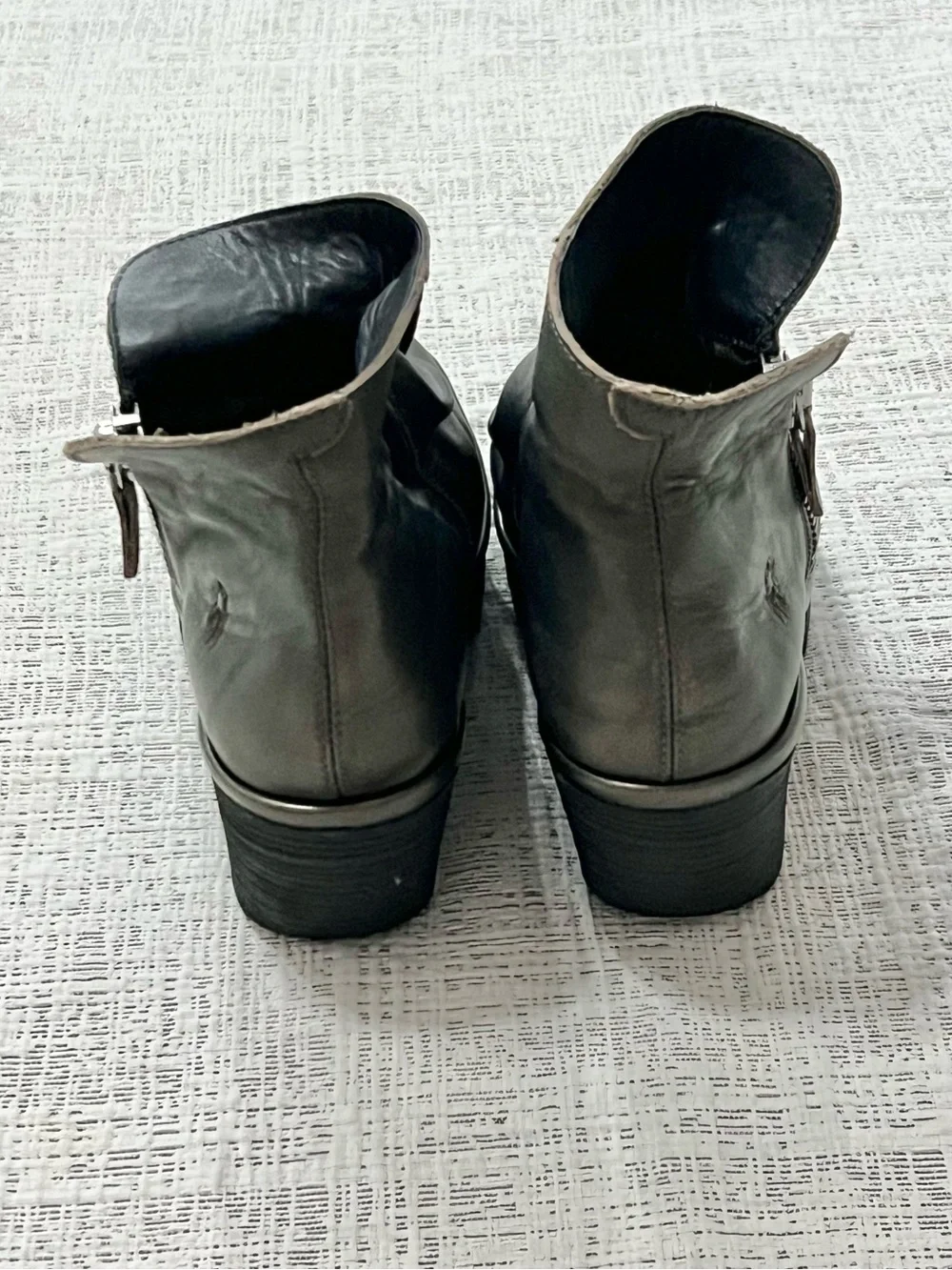 Fly London Olive Green Leather Ankle Boots Women’s EU 39 US 8.5-9